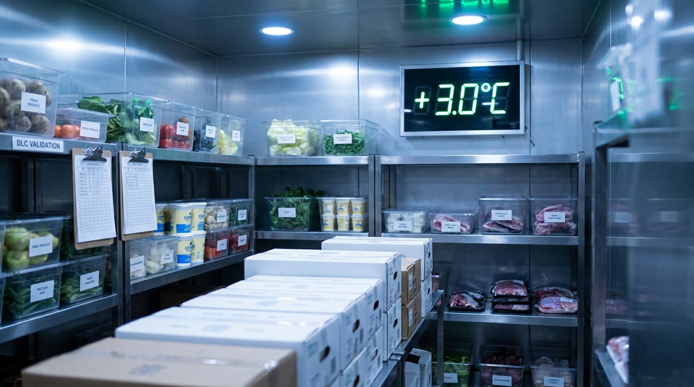 Échantillons alimentaires en étude de vieillissement dans une enceinte climatique de laboratoire Aquatycia