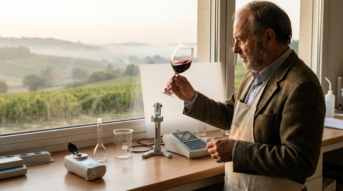Analyse œnologique d'un échantillon de vin en laboratoire accrédité Aquatycia