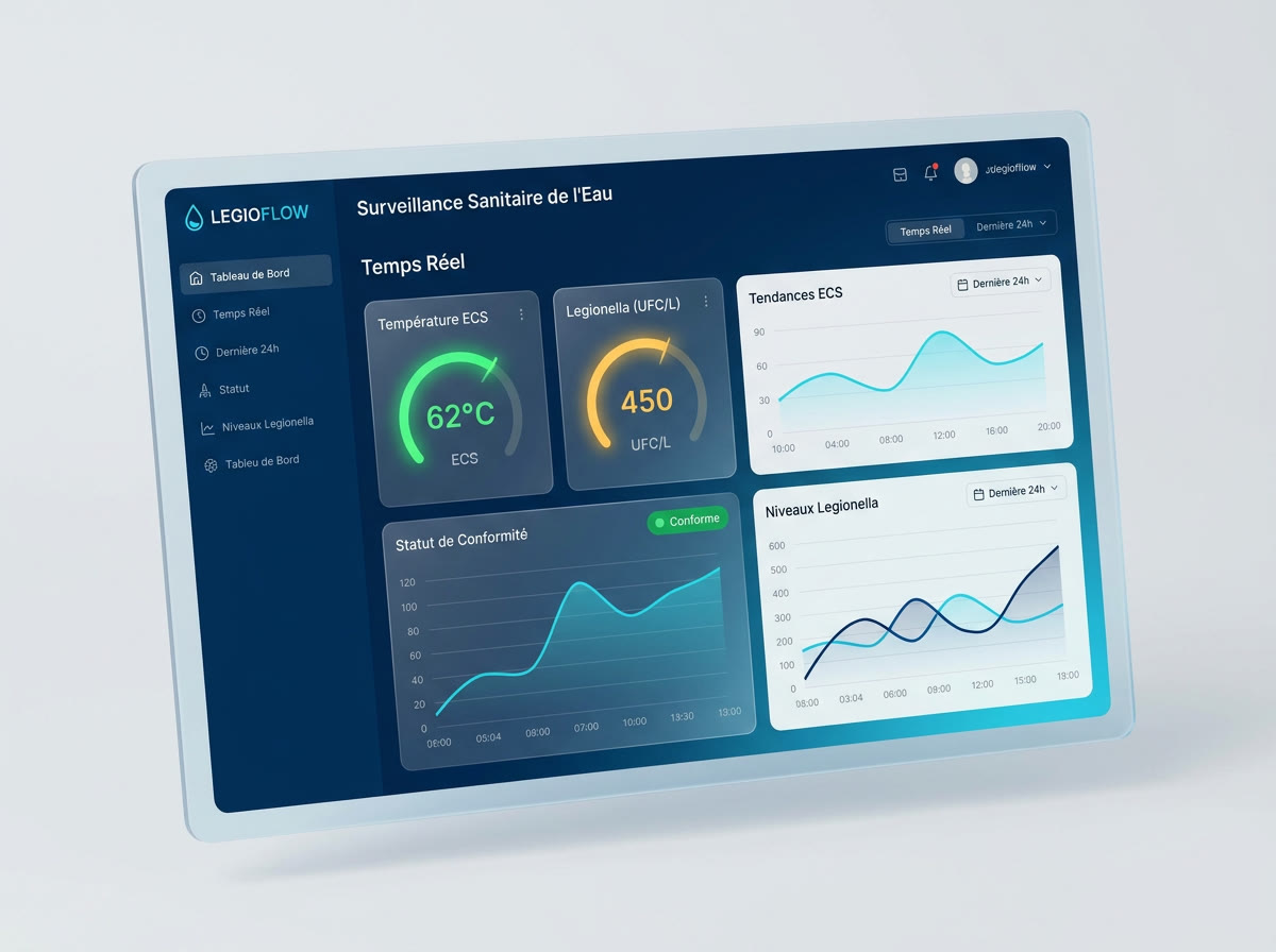 Tableau de bord de la plateforme Aquatycia Predict